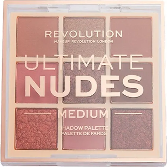 Makeup Revolution Ultimate Nudes Øjenskyggepalet Medium, 8,1 g