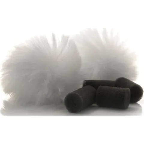 Rycote Lavalier Windjammer Par Hvid