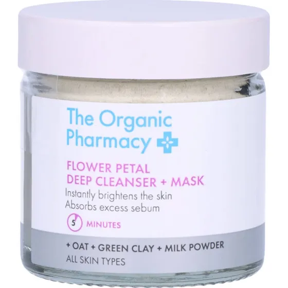 The Organic Pharmacy Flower Petal Deep Cleanser + Mask 40 ml