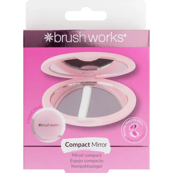 Brushworks Compact Mirror, 7 cm, dobbelt spejl