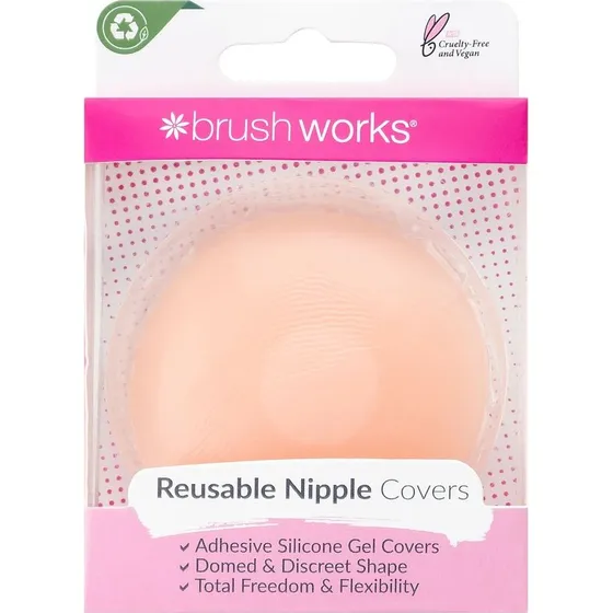 Brushworks Reusable Silicone Nipple Covers 1 par