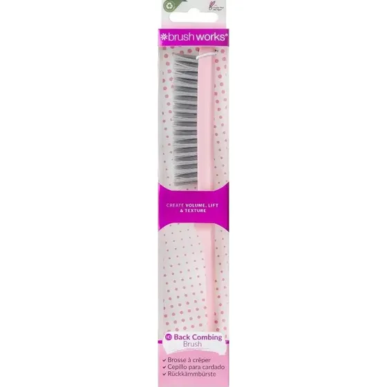 Brushworks Back Comb Brush – Touperingsbørste til volumen og stil