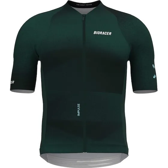 Bioracer Icon Impulse Cykeltrøje Korte Ærmer Emerald Green Herre