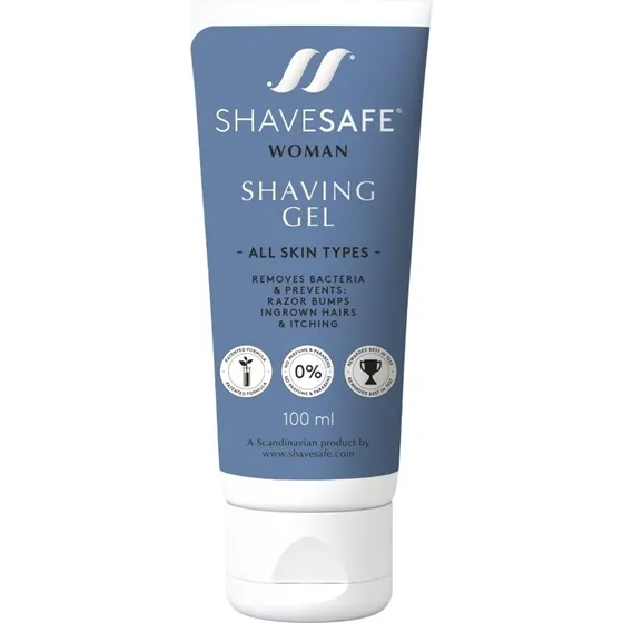 ShaveSafe Woman Shaving Gel 100 ml, alle hudtyper