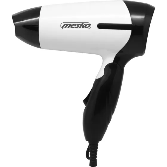 Mesko hårtørrer MS-2262 1000W – foldbar hvid/sort