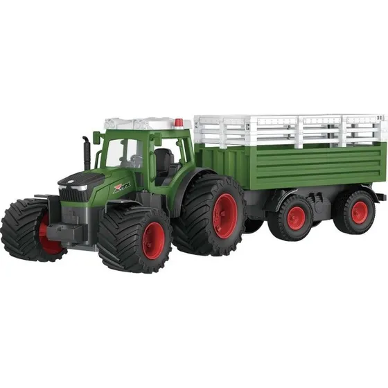 MX R/C Constructions Traktor med Trailer, Grøn, 2,4GHz