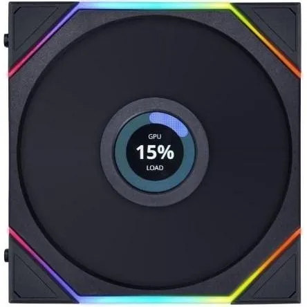 Lian Li UNI FAN TL-LCD 140mm Sort med RGB LED