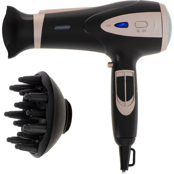 Adler Mesko MS 2287 hårtørrer 2.400 W, sort/champagne