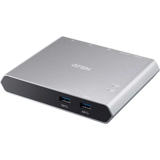 ATEN US3310 2-Port USB-C Dock Switch med Aluminiumskal