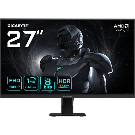 Gigabyte GS27F2 27" FHD 240 Hz Gaming-skærm, 1 ms, IPS, HDR Ready