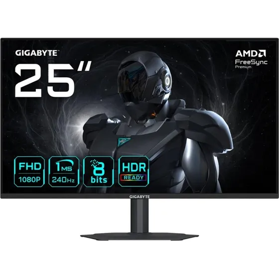 Gigabyte G25F2A 25" FHD Gaming-skærm 240 Hz, 1 ms, HDR10