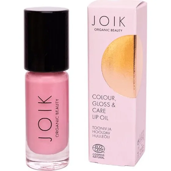 JOIK Organic Farve Gloss & Care Lip Oil 01 Pastel Pink 450 ml