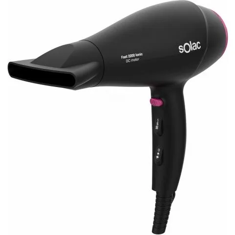 SOLAC SH7083 hårtørrer 2200 W Ionic – sort