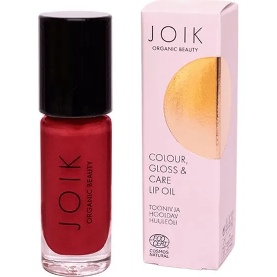 JOIK Organic Farve Gloss & Care Lip Oil 04 Ruby Red 4,5ml