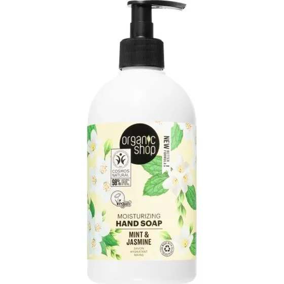 Organic Shop Hand Soap Mint & Wild Jasmine 500 ml