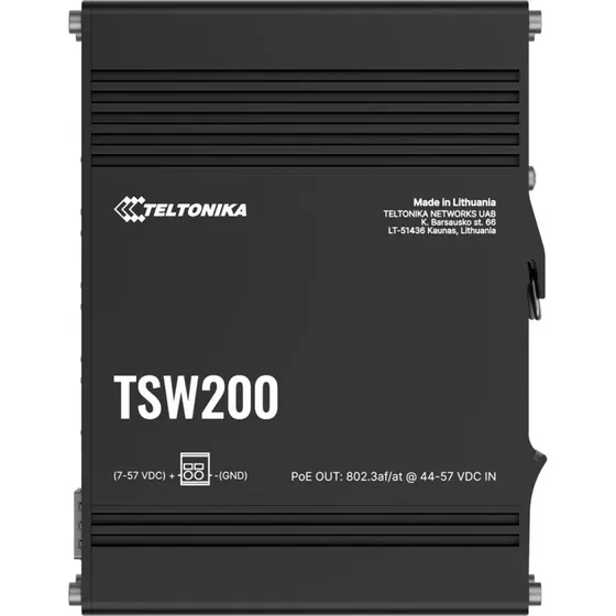 Teltonika TSW200 8-ports Gigabit PoE+ Switch med 2 SFP
