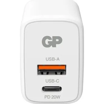 GP WM2B PD 20W USB-A + USB-C Wall Charger