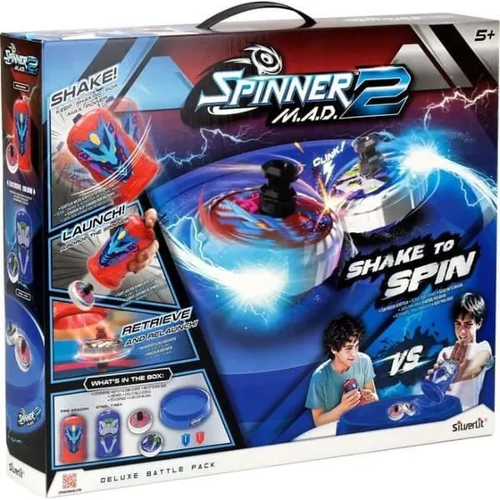 Silverlit Spinner MAD 2 Deluxe - 2 snurrtoppar + arena