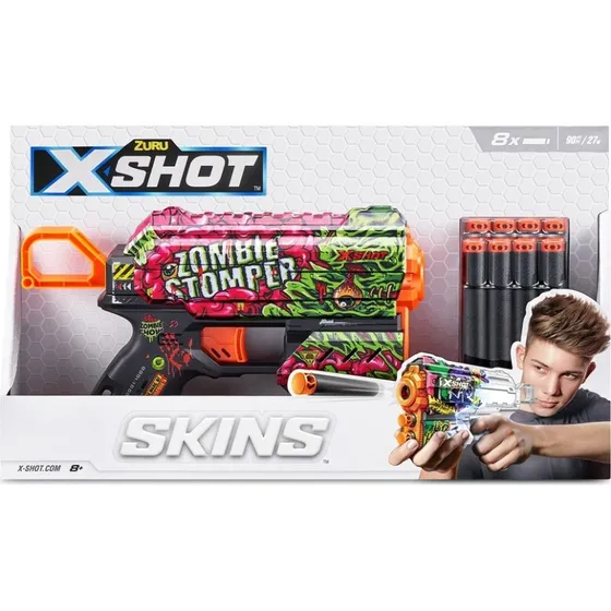 Zuru X-Shot Skins Flux Blaster med 8 Darts