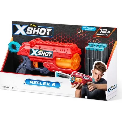 Zuru X-Shot Excel Reflex 6 Skumpistol (12 Skud)
