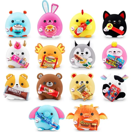 Zuru Snackles Bamse Series 1, 35 cm, Assorteret