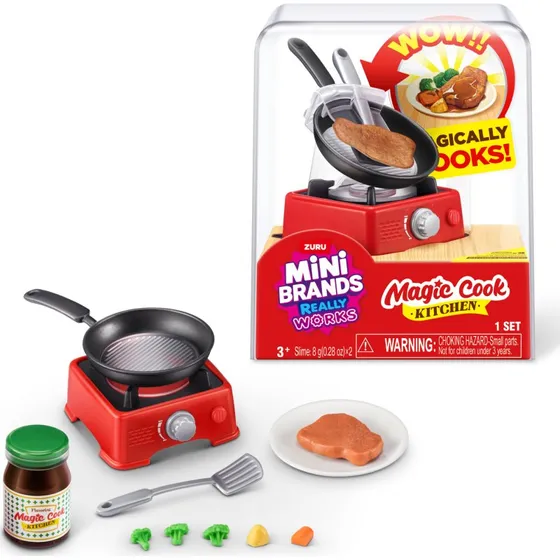 Zuru Mini Brands Cook Kitchen Stegepande med UV-lys, 3+ år