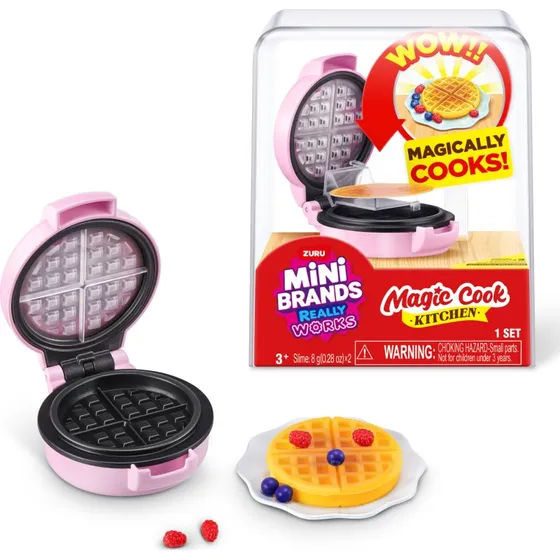 Zuru Mini Brands Cook Kitchen Vaffeljern med UV-Lys, 3+ år