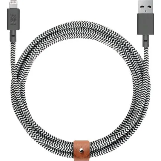 Native Union BELT-AC-ZEB-NP USB-C til USB-A 1,2 m, sort