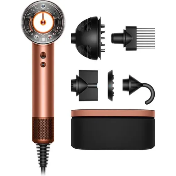 Dyson Supersonic Nural hårtørrer Curly+Coily – Amber Silk/Pink Champagne