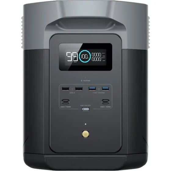 EcoFlow DELTA 2 Max 2048Wh - Transportabel strømstation med 10-års LFP-batteri