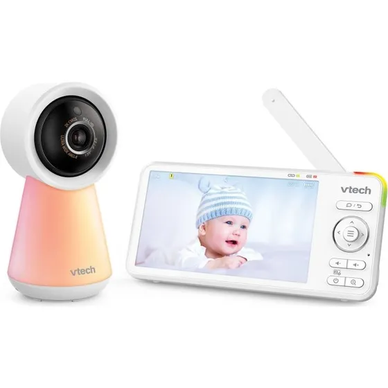 VTech RM5756H WiFi Babyalarm 1080p, 5" Skærm, Hvid