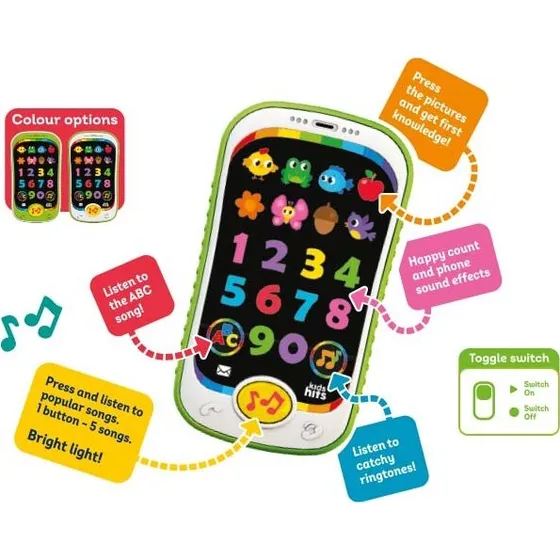 Kids Hits – Smarttelefon med lyde og tal (KH03/002)