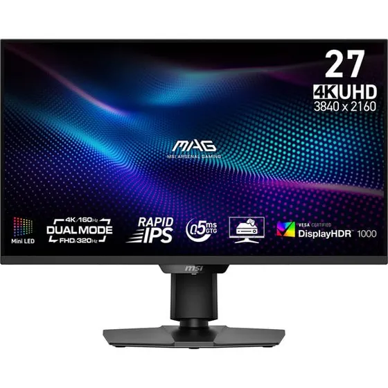 MSI MAG 274UPDF E16M 27" 4K Ultra HD LED-skærm, sort