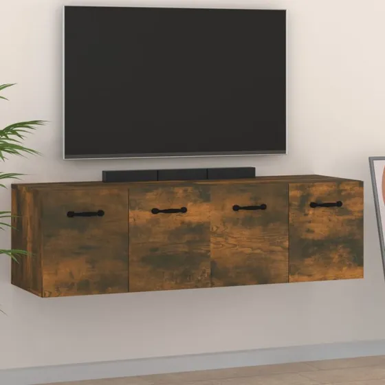 vidaXL Vægskabe 2 stk. 80x35x36,5 cm røget eg