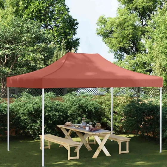 vidaXL Tag til Festtelt 4,5x3 m Terrakotta 270 g/m²