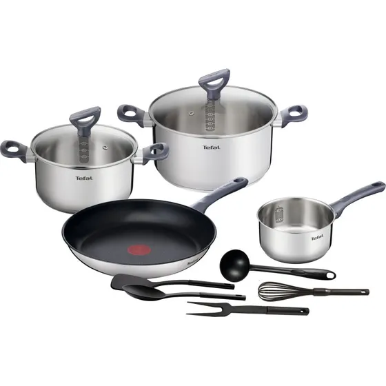 Tefal Daily Cook G713SB 11-delt grydesæt i rustfrit stål