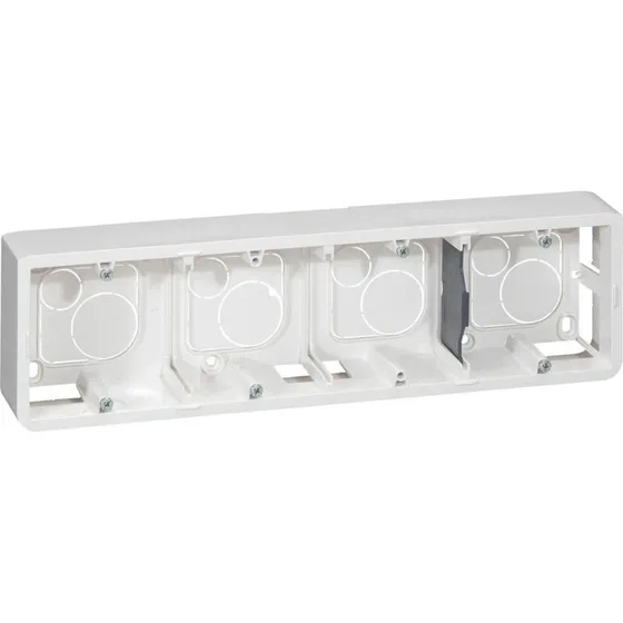 Legrand Underlag til Mosaic 40mm vandret (10 modul) Hvid