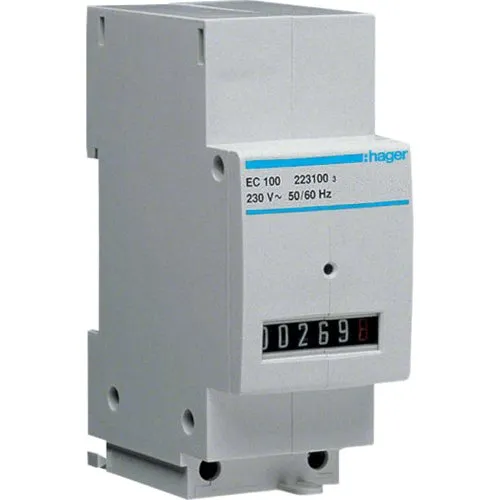 Hager TIMETÆLLER 220V 50Hz EC100