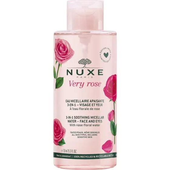 Nuxe Very Rose Micellar Vand, 750 ml, til alle hudtyper