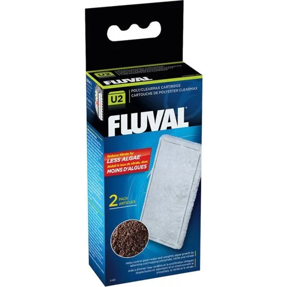 Fluval Poly/Clearmax-filterpatron U2 – Krystalklart vand uden alge