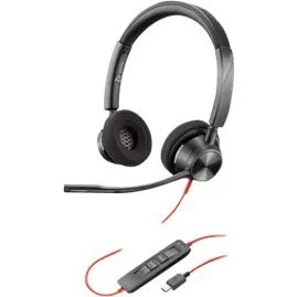 Poly Blackwire 3320 Kablet Høretelefoner Sort