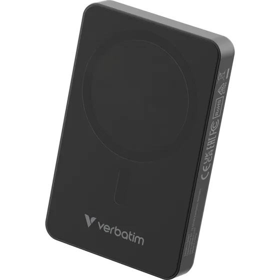 Verbatim Charge 'n' Go Essentials Magnetisk Trådløs Powerbank 10000 mAh Sort