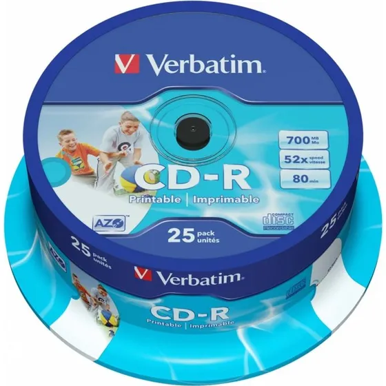 Verbatim AZO Inkjet CD-R 700MB 52x 25-pack