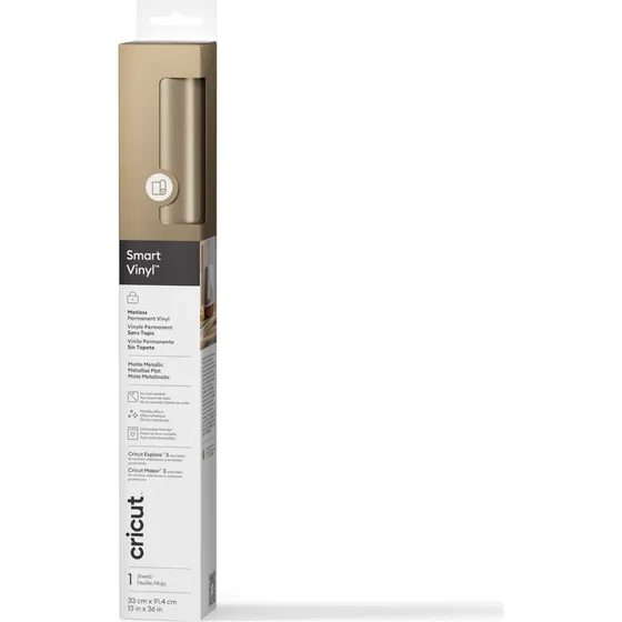 Cricut Smart Vinyl Matte Metallic Champagne 33x90 cm
