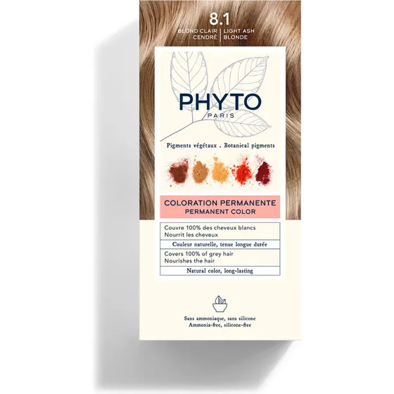 Phytocolor 8.1 Lys Askeblond – Permanent plantebaseret farve