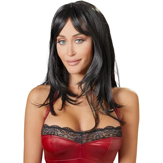 Wig Rasant 0779199 – Sort lang paryk 50 cm