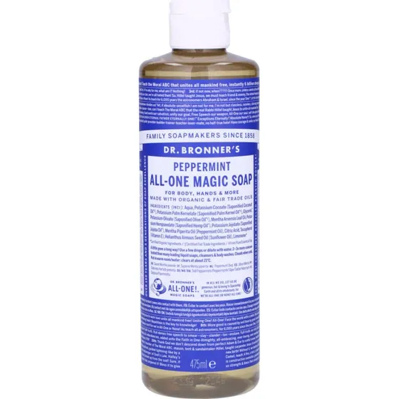 Dr. Bronner's Peppermint Pure-Castile Soap 475 ml