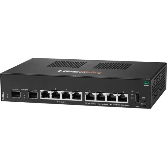 HPE Aruba CX 6000 8p 10/100/1000 + 2x SFP 1G Switch