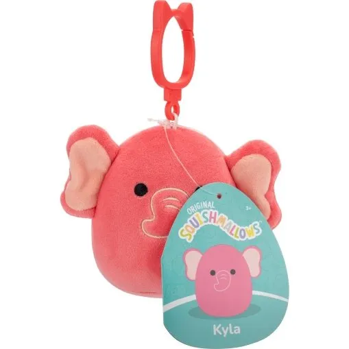 Squishmallows Kyla Elefant 9 cm Clip On - Pink