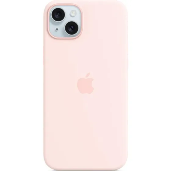 Apple iPhone 15 Plus Silikonecover Lyserød med MagSafe